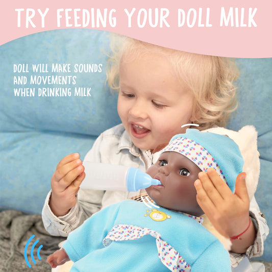 Toy Choi's blue doll features six voices for expressive storytelling during play