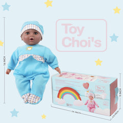 Toy Choi's blue doll with removable clothes for easy dressing and care