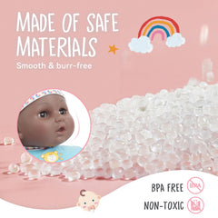Toy Choi's blue doll made of safe, soft material for gentle hugs