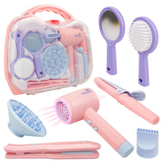 Toy Choi's Kids Hair Salon Set with a realistic dryer for immersive pretend play