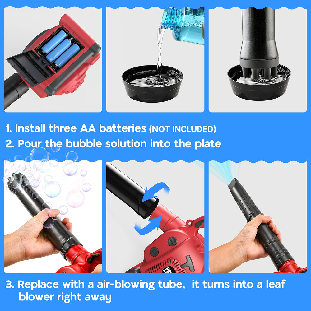 Toy Choi's bubble blower engine sound display, adding realistic ambience to outdoor pretend play.