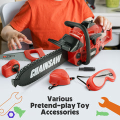 Toy Choi's chainsaw toy features pull cord sound for authentic feedback.