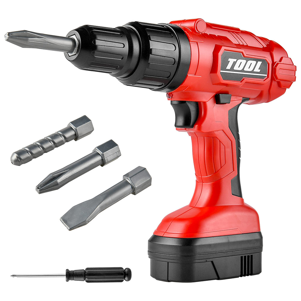 Toy Choi's Toy Drill Set front view promotes imaginative play and safe, grip-friendly handling.