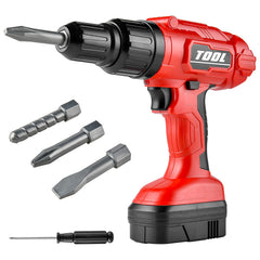 Toy Choi's Toy Drill Set front view promotes imaginative play and safe, grip-friendly handling.