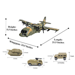 Toy Essentials C130 bomber wingspan 24.5 inches inspires expansive aerial storytelling