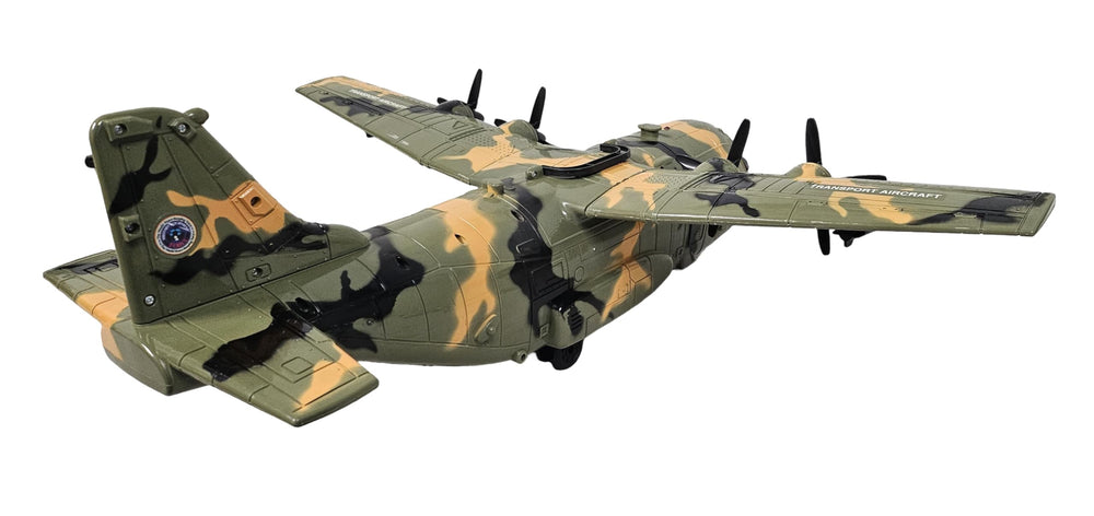 Toy Essentials large cargo plane features moving wheels and propellers for realism