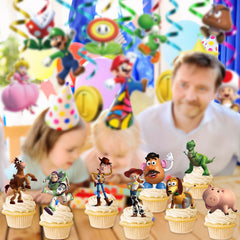 Toy Inspired Story toppers eight design collection for versatile birthday decor.