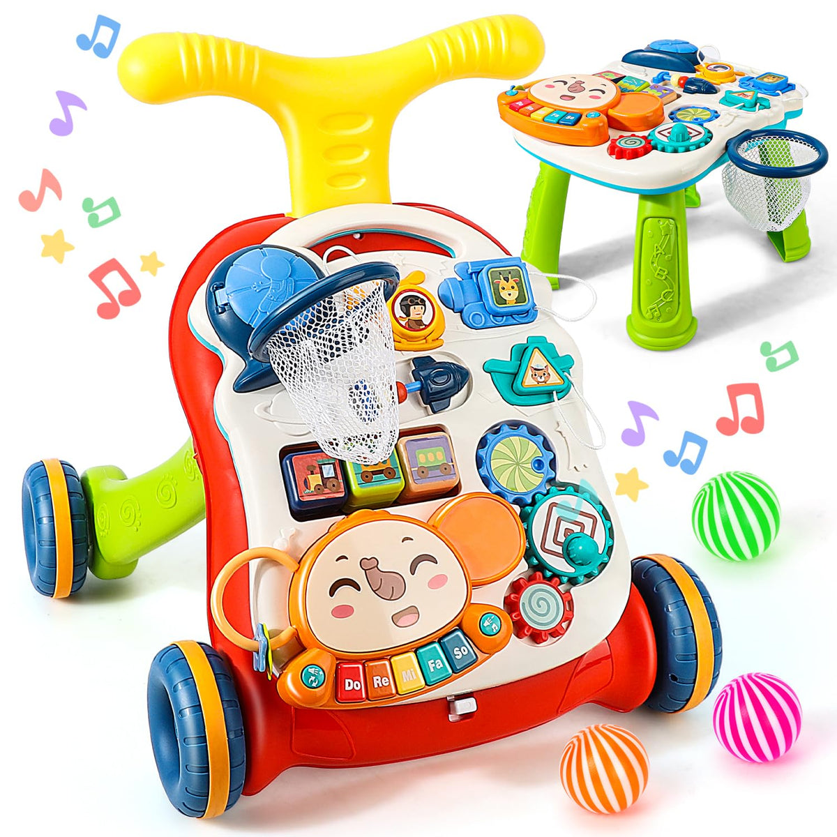 TOY Life 3 in 1 walker with activity panel for early exploration and play