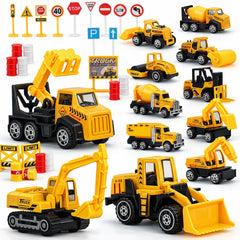 TOY Life 35 Pcs mini trucks for imaginative play and easy transport