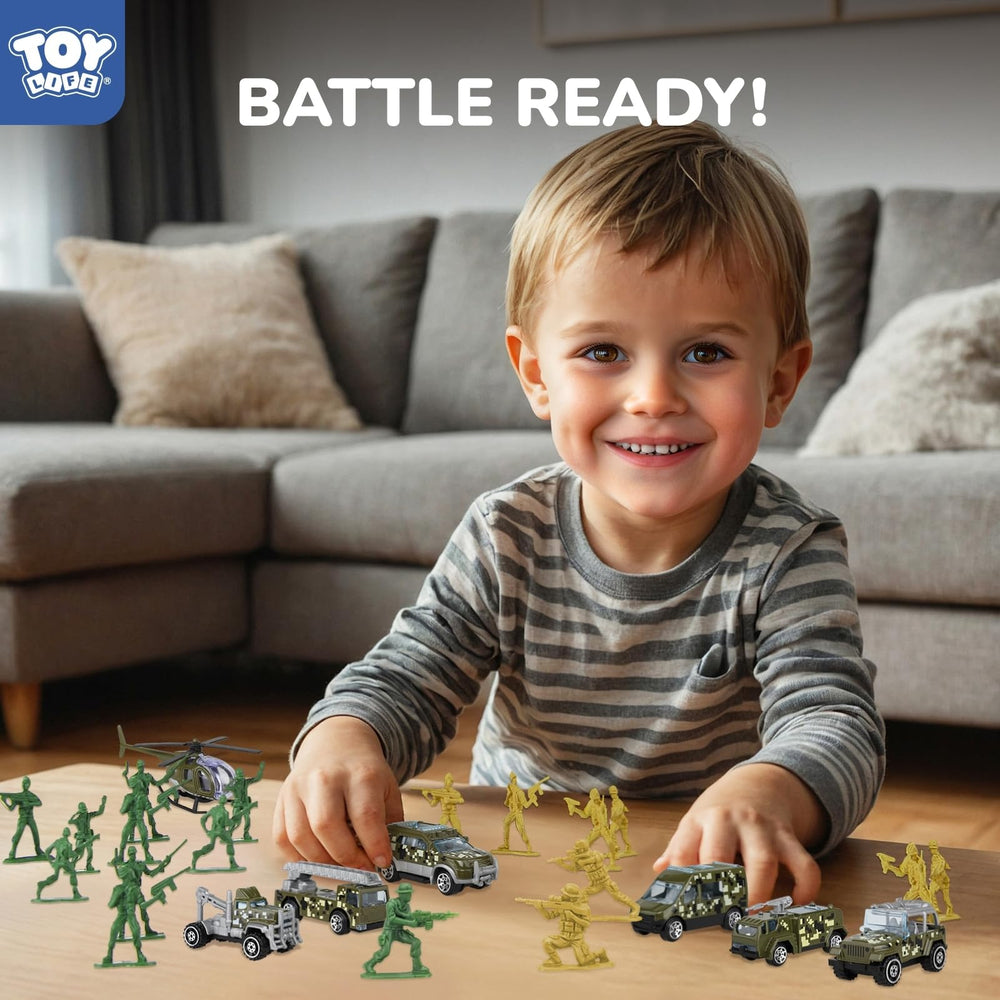 TOY Life army men green figures durable soldiers for imaginative play.