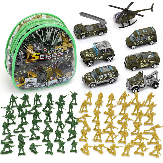 TOY Life army men green helicopter for imaginative play and action scenes.