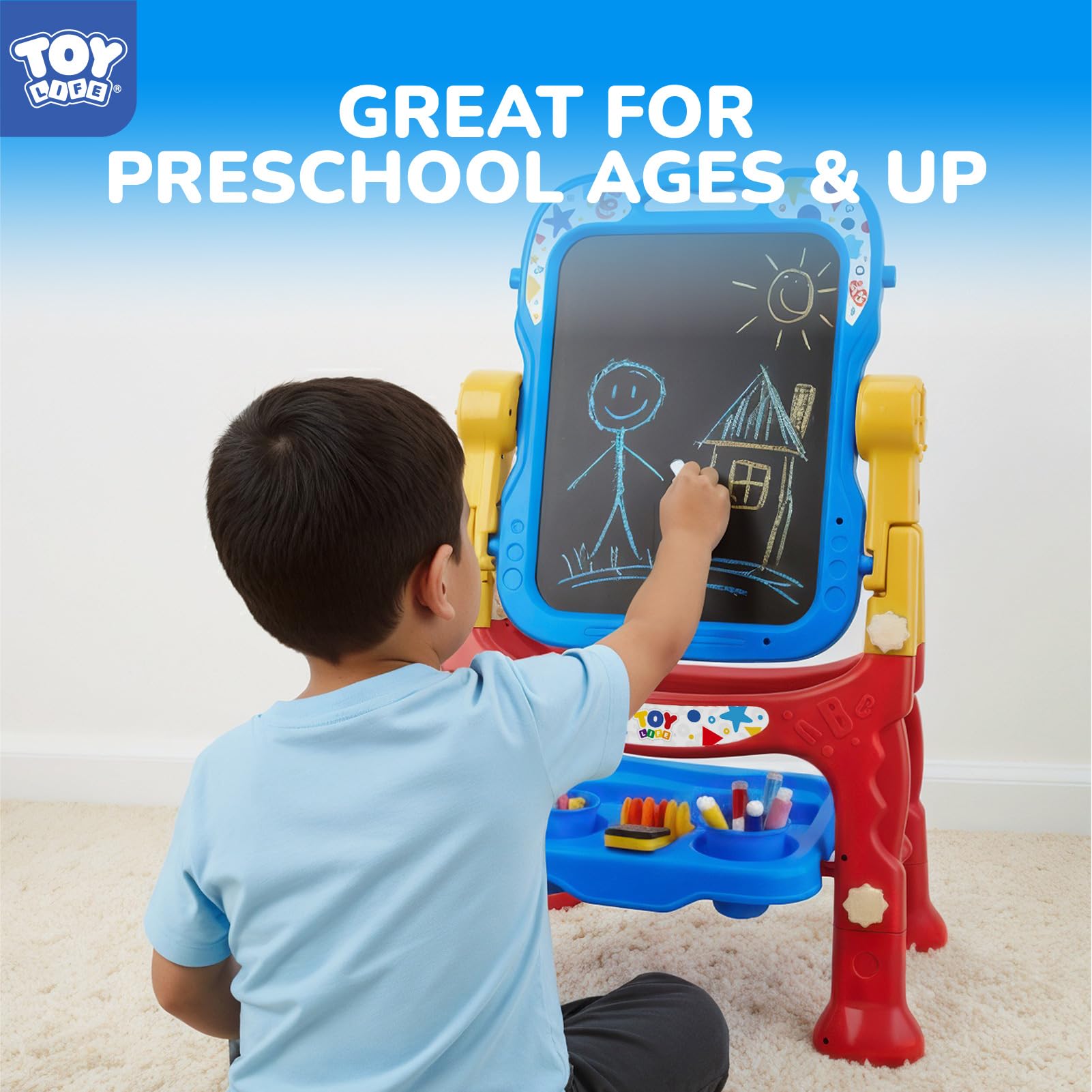 TOY Life Art Easel arrives gift-ready for birthdays or holidays.