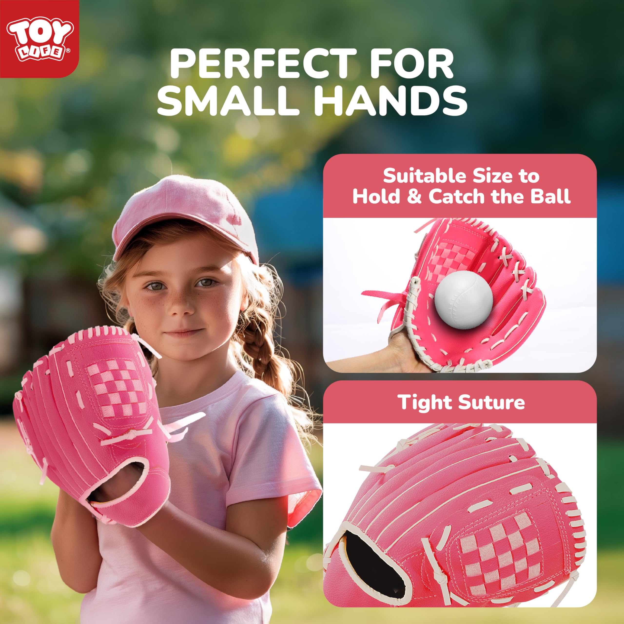 TOY Life baseballs bag stores six balls for easy transport.