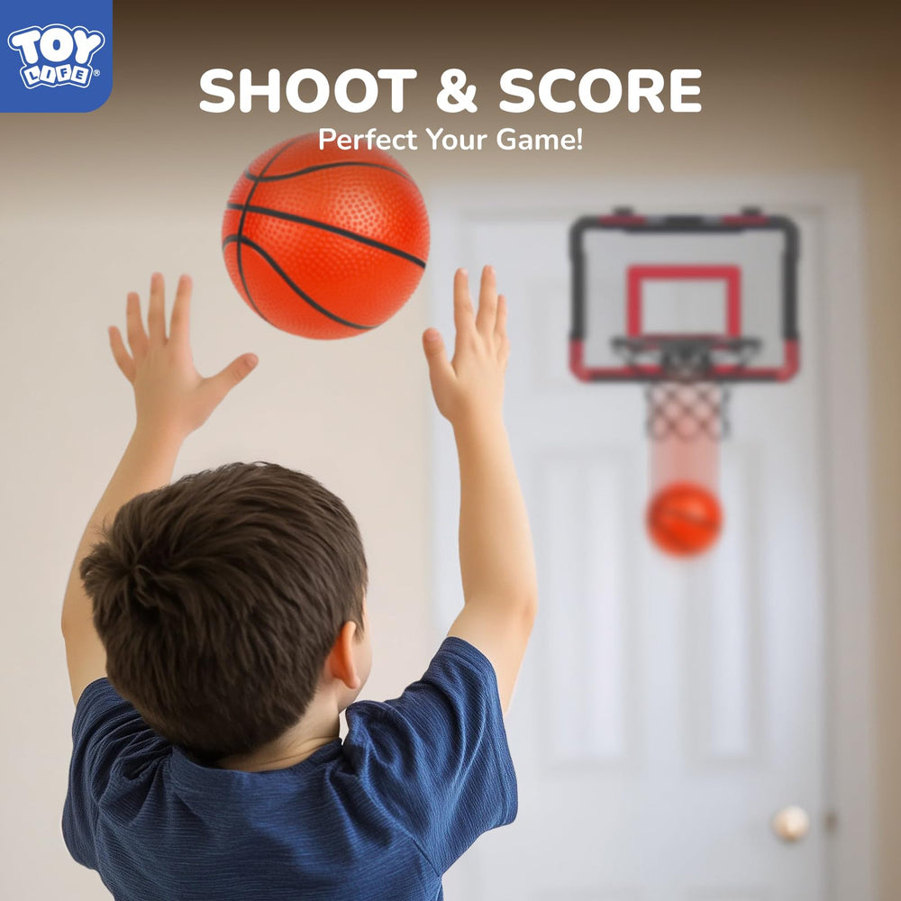 TOY Life hoop assembly shown with simple installation for home or office