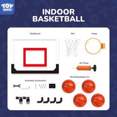 Lightweight mini-balls provide soft impact for indoor use