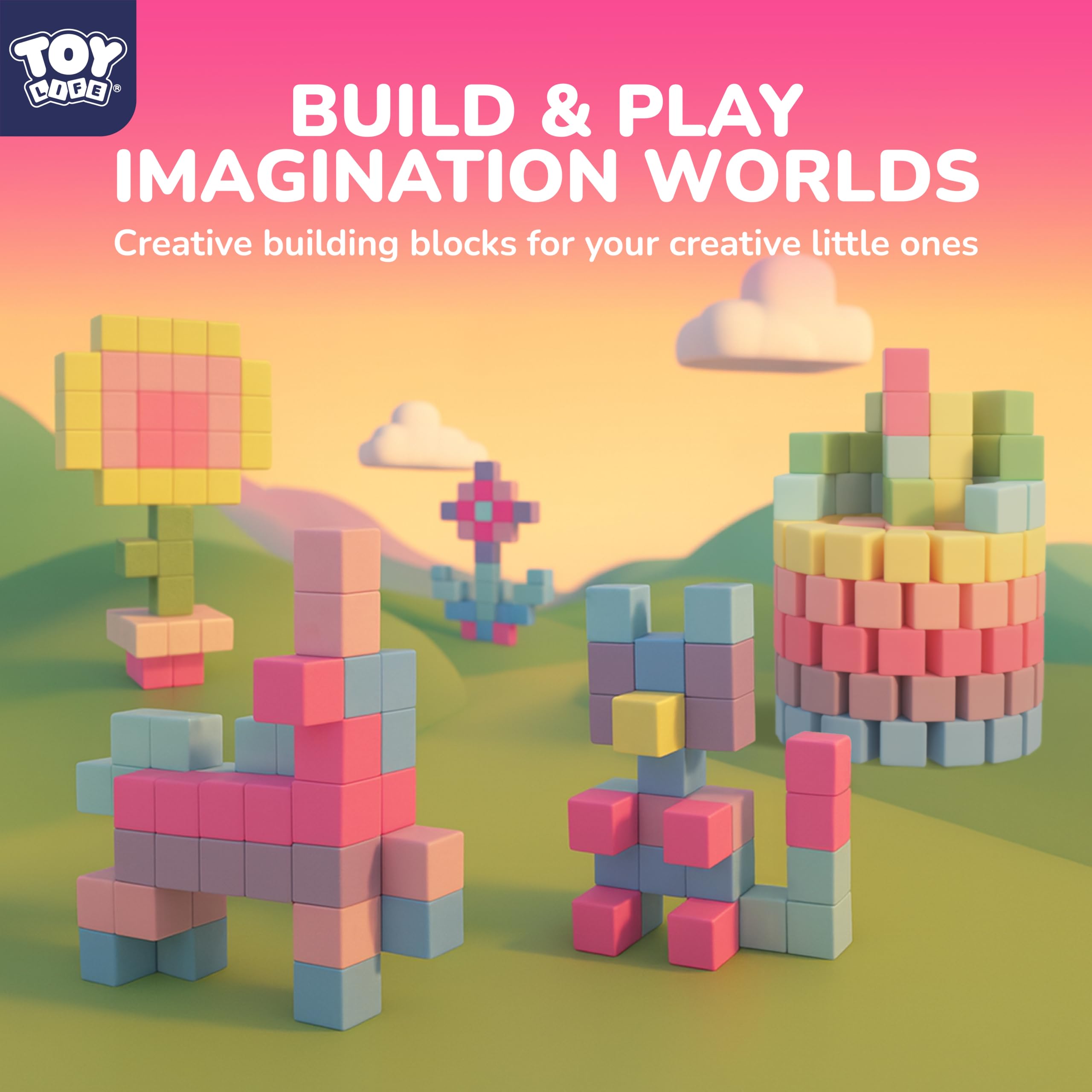 TOY Life bright colors magnetic blocks captivate imagination and color exploration