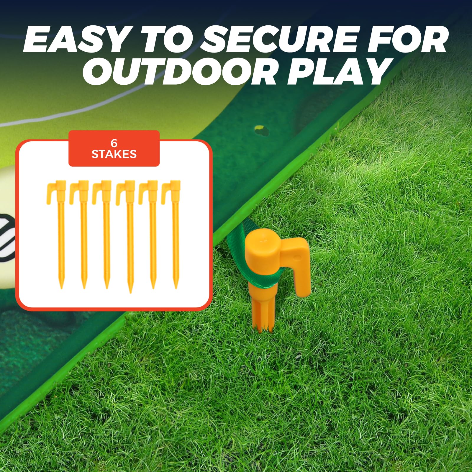 TOY Life chipping golf mat family game scene with scoring zones.
