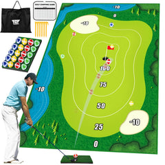 TOY Life chipping golf mat with large surface for versatile indoor or outdoor use.