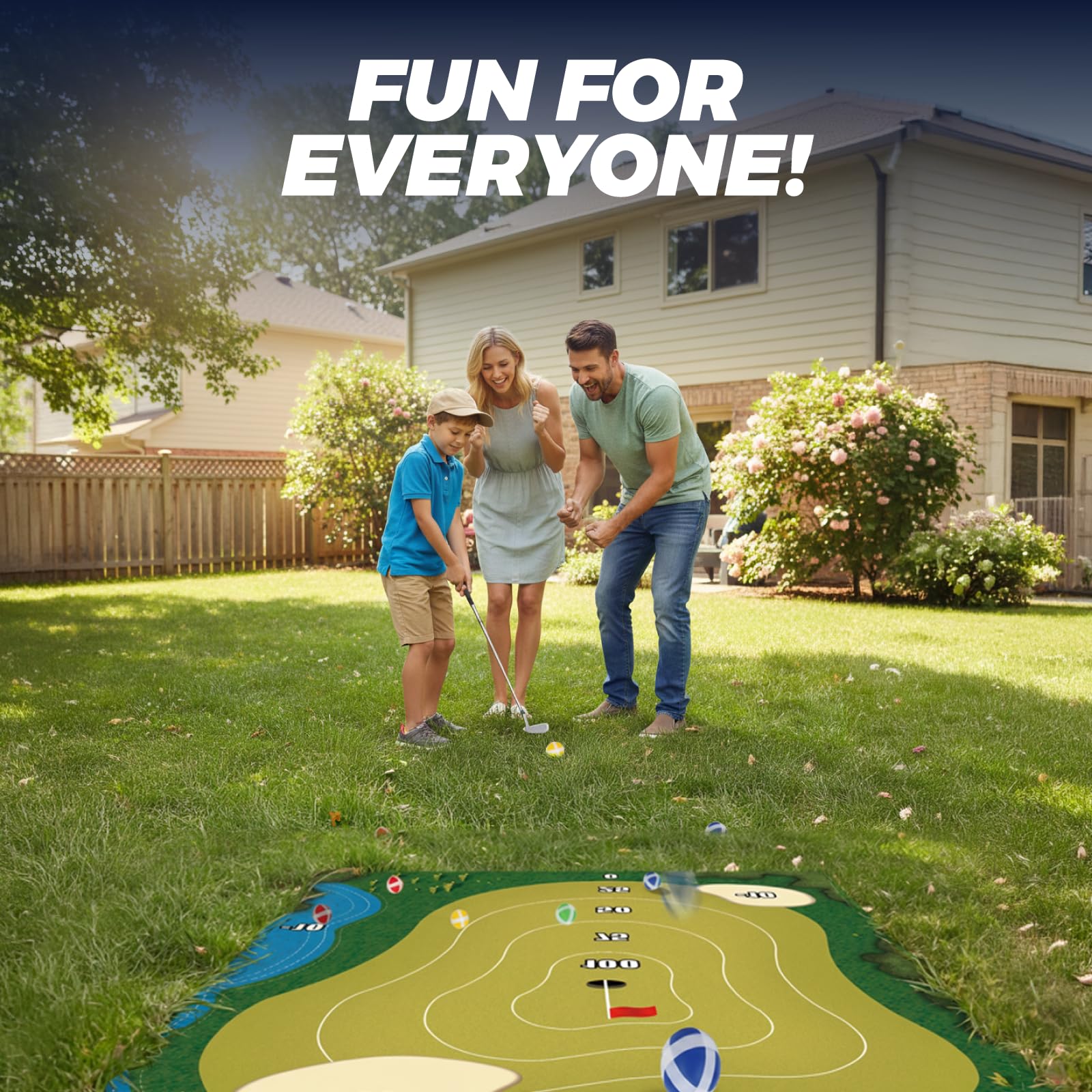 TOY Life chipping golf mat portable design for travel and storage.