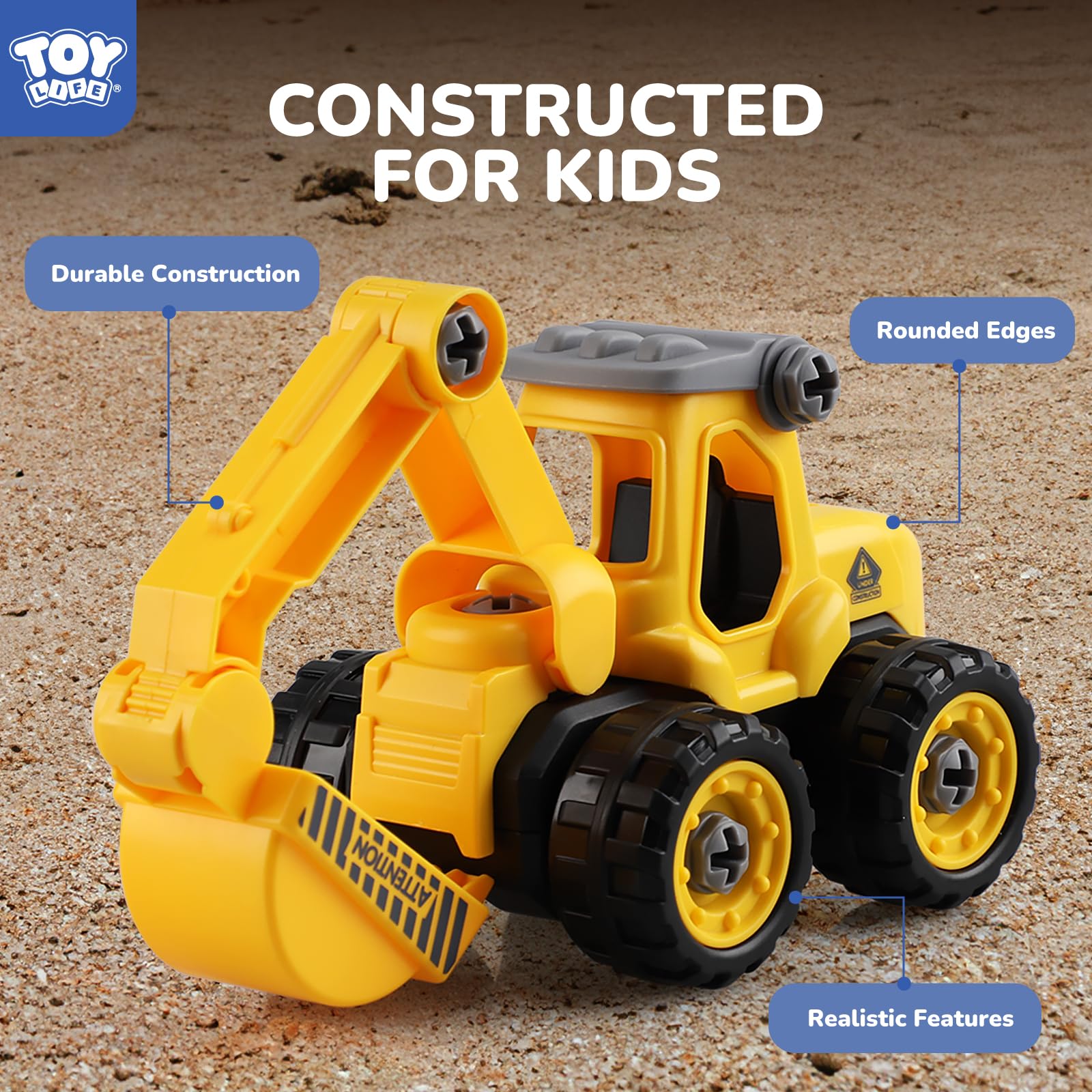 TOY Life construction toys kit includes screwdriver for DIY building fun.