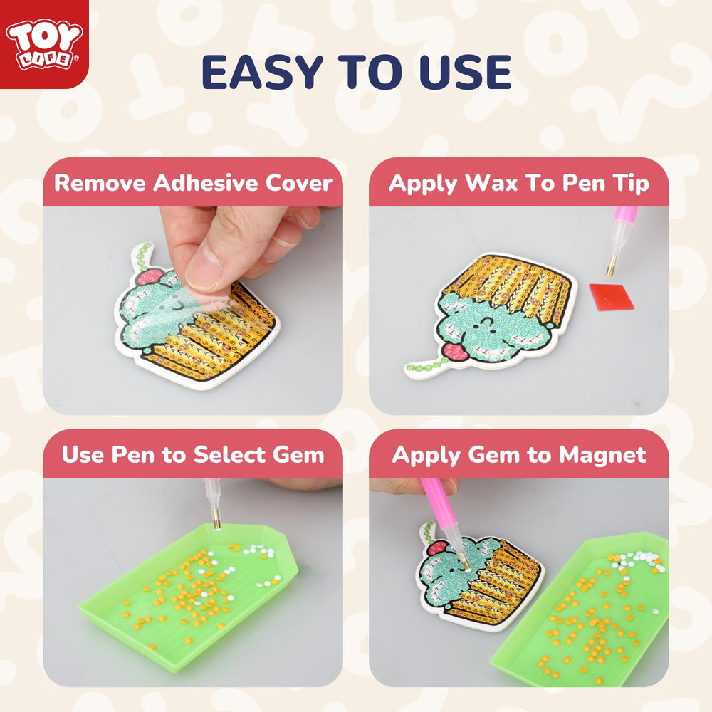 TOY Life diamond sticker set sparks self-expression with shiny embellishments.