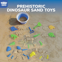 TOY Life dino digging tools for versatile sand play and building.