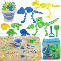 TOY Life dinosaur fossil bucket for fun sand digging and easy carry.