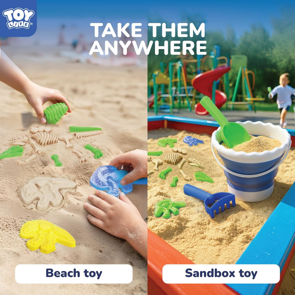 TOY Life dinosaur fossil shovel for precise digging and quick beach play.