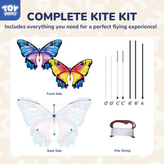 TOY Life giant butterfly kite glows at sunset for magical moments.