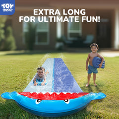 TOY Life backyard party-ready shark water slide