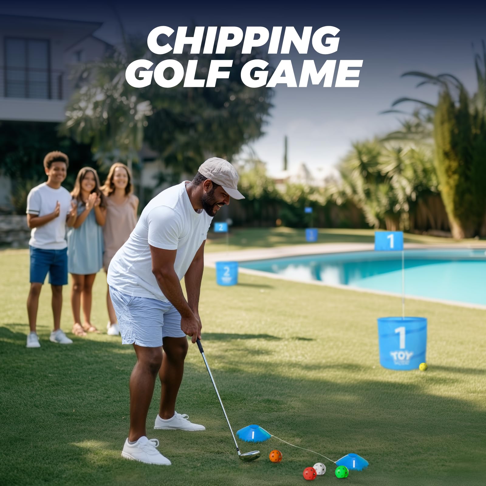 TOY Life Golf Game Set golf balls ready for quick, portable play anywhere.