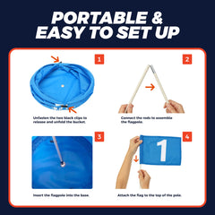 TOY Life Golf Game Set compact pack highlights easy transport.