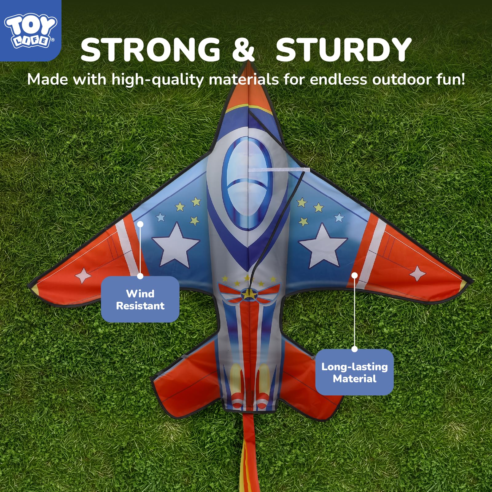 TOY Life ready-to-fly kite frame and materials