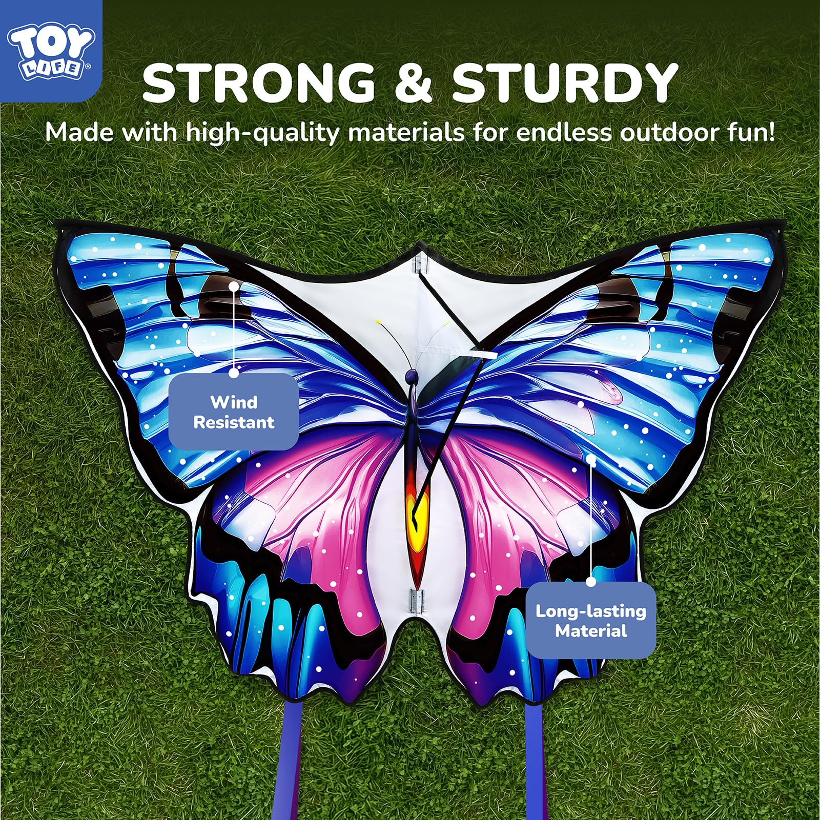 TOY Life kite string extended to 328.1 ft for long flights