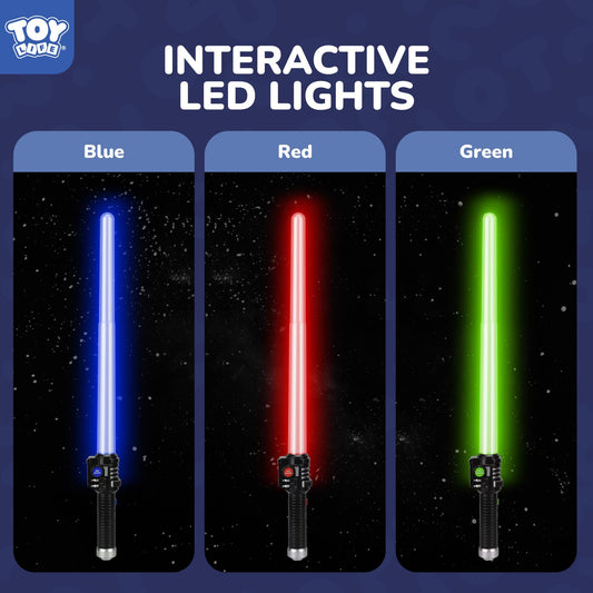 TOY Life light up saber blue extendable for cool dueling and cosplay