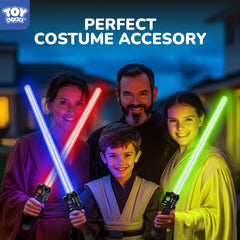 TOY Life light up saber duel action in action-packed scene
