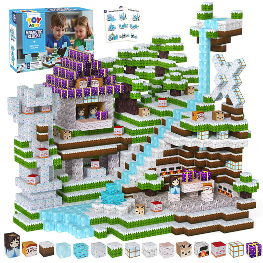 TOY Life magnetic blocks forest castle build showcases imaginative play and spatial exploration