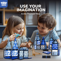 TOY Life polar bear ice habitat image promotes hands-on building and problem solving.