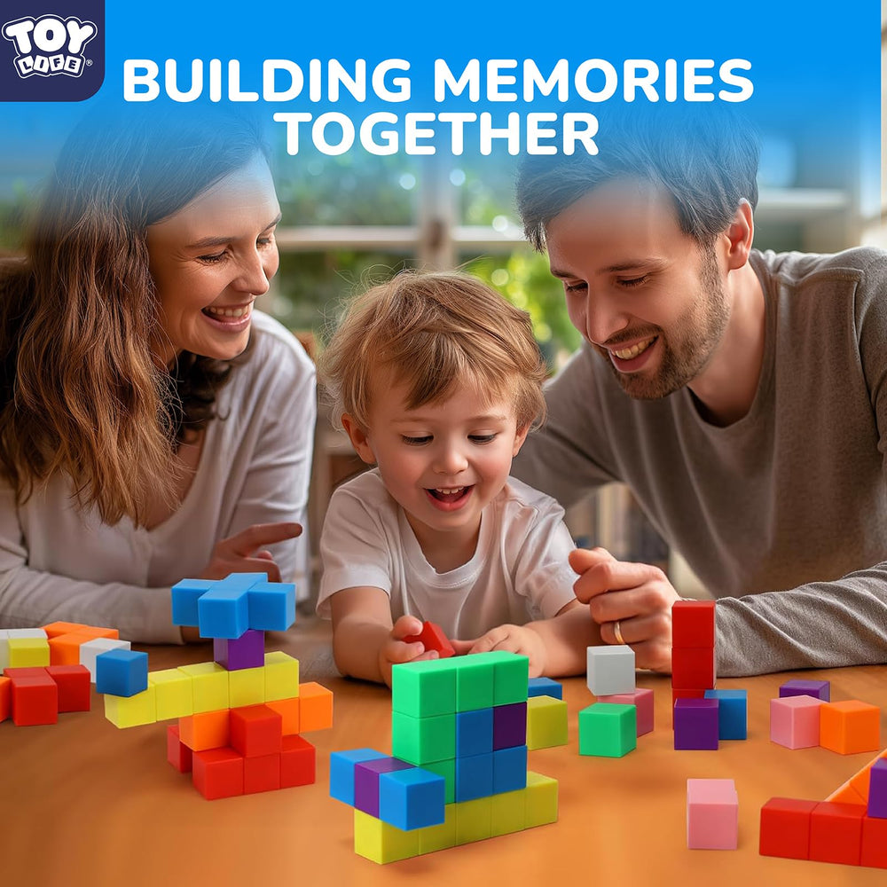 TOY Life magnets securely enclosed inside blocks during active play.