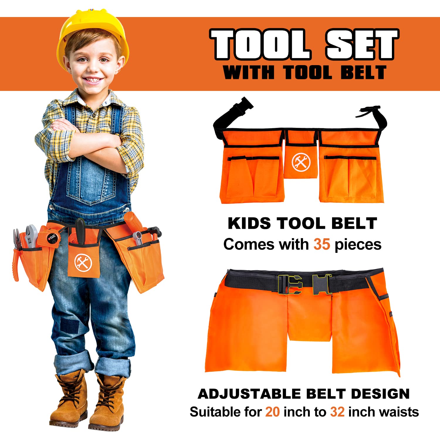TOY Life measuring tape and screws for versatile pretend projects at home.