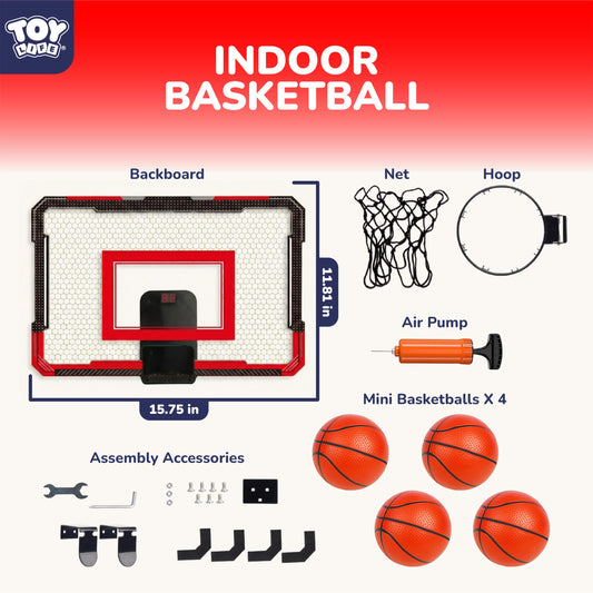 TOY Life mini-basketballs pack ready for immediate indoor play.