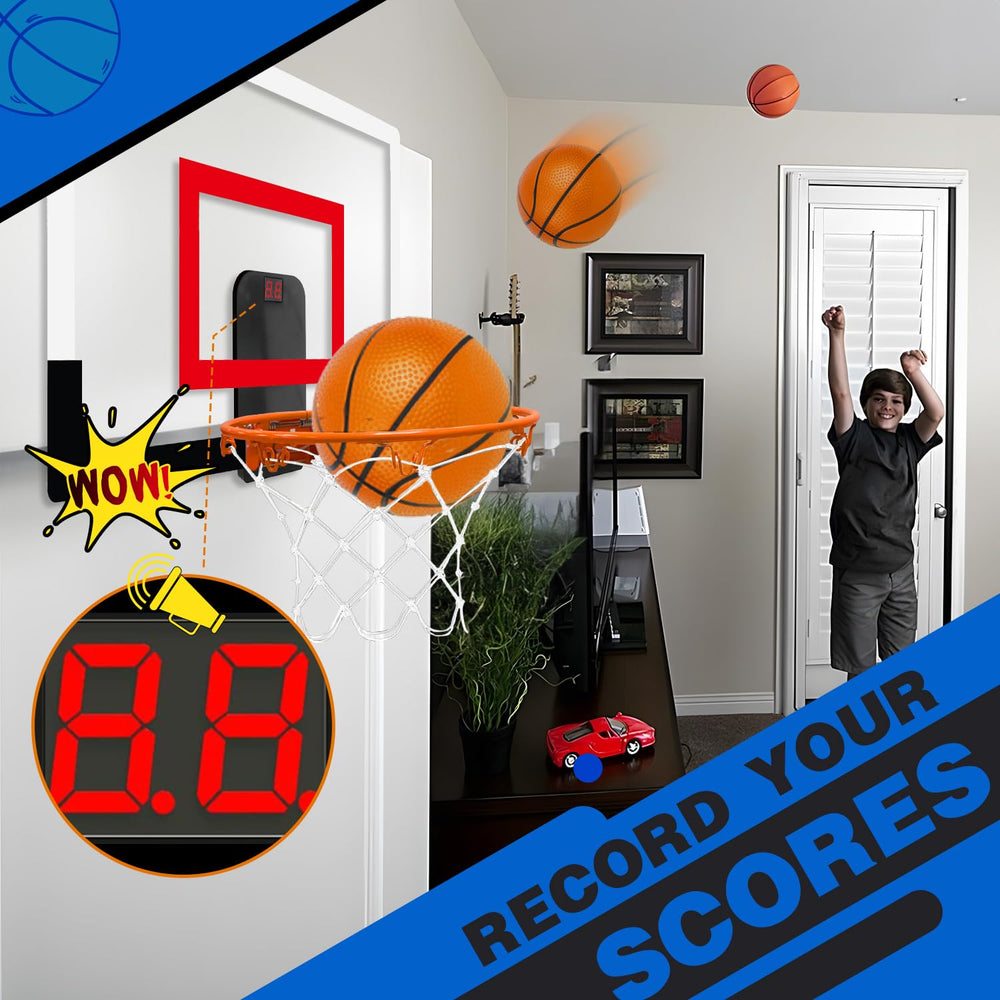 TOY Life mini basketballs pack included for safe indoor play.