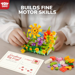 TOY Life mini flower succulents set for imaginative building play.