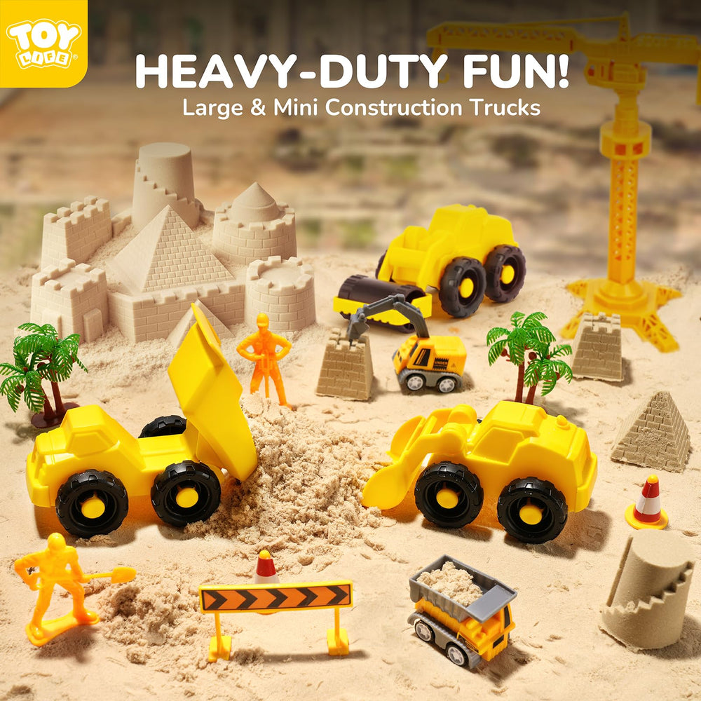 TOY Life mini trucks pack for open-ended transportation play.