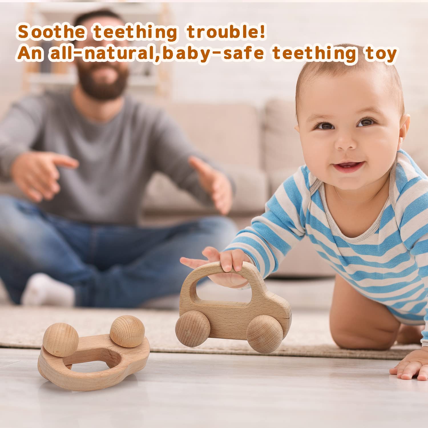 TOY Life Montessori-inspired baby toy car encourages independent play.