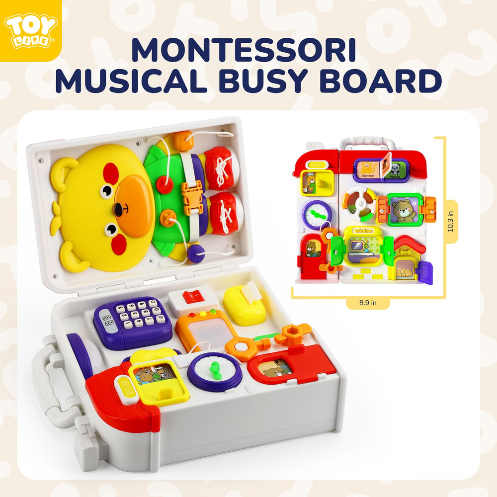 TOY Life Montessori Busy Board gift-box presentation makes gifting easy
