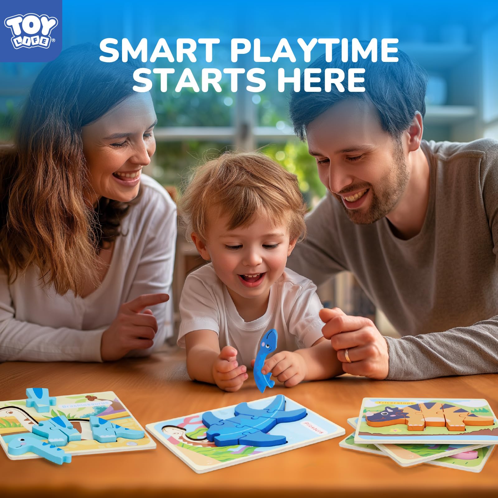 TOY Life non-toxic paints on wooden puzzles keep playtime safe and colorful