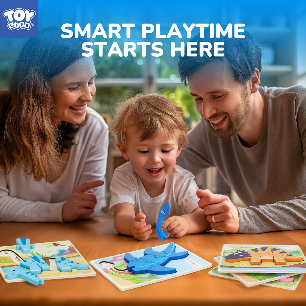 TOY Life non-toxic paints on wooden puzzles keep playtime safe and colorful