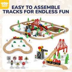 TOY Life removable cargo trains ready for crane pickup and transport.
