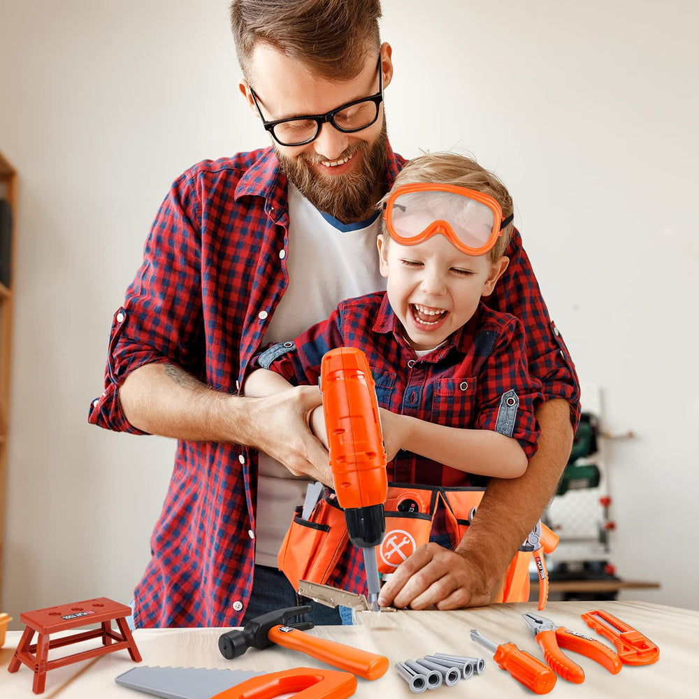 TOY Life safety goggles and gloves protect little builders during imaginative projects.